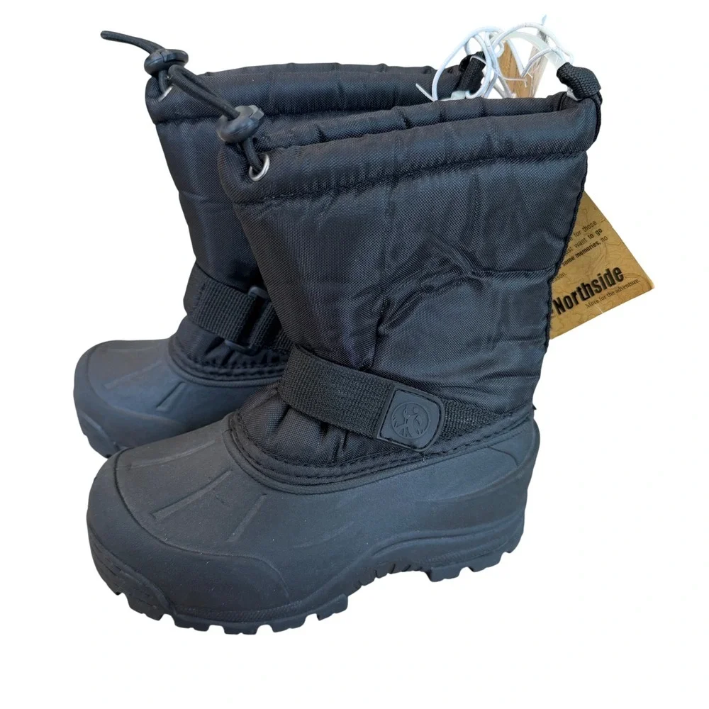 NWT Northside Kids Frosty Black Winter Snow Boots Thermolite Insulated Size‎ 10